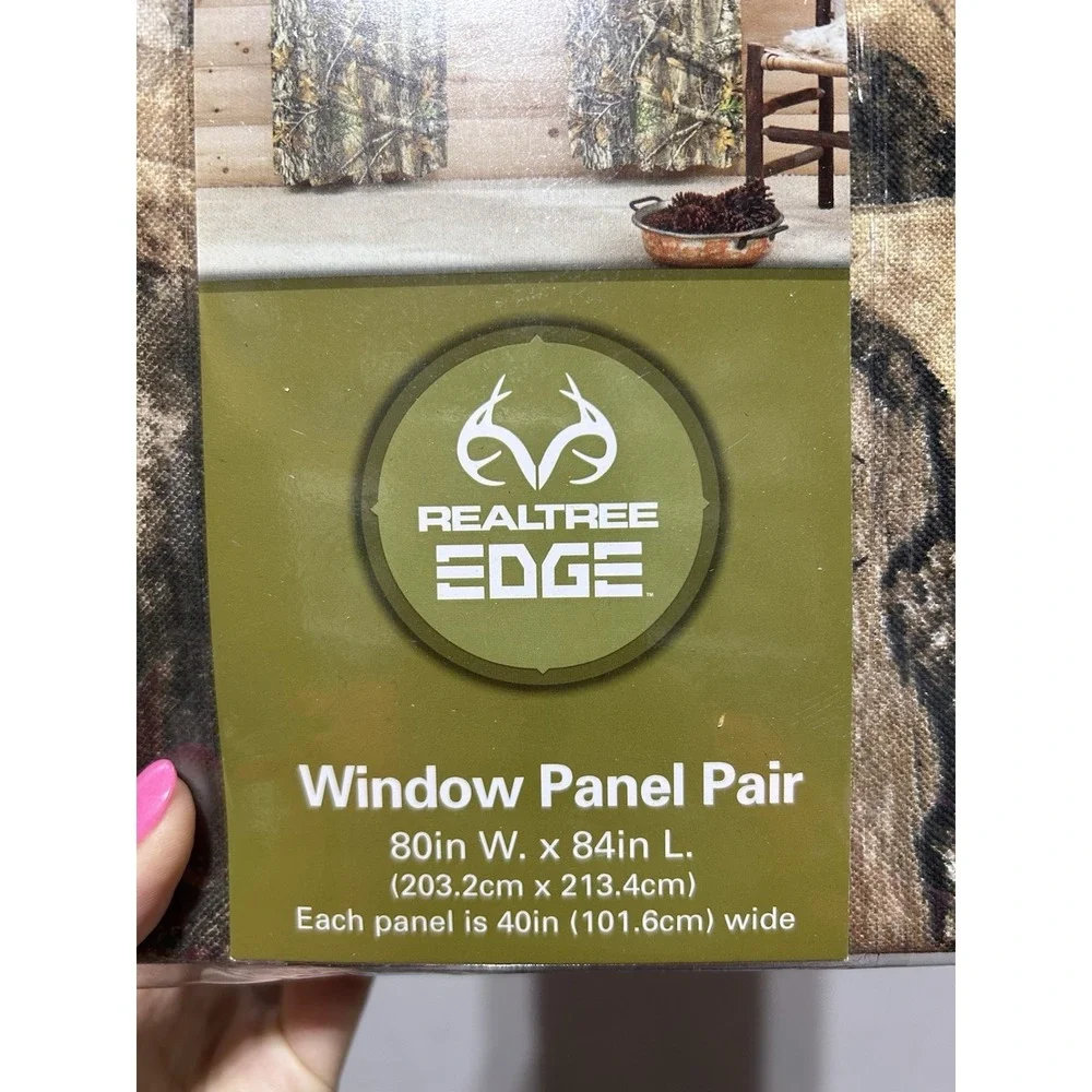 Set Of 2 REALTREE EDGE Window Panel Pair 80